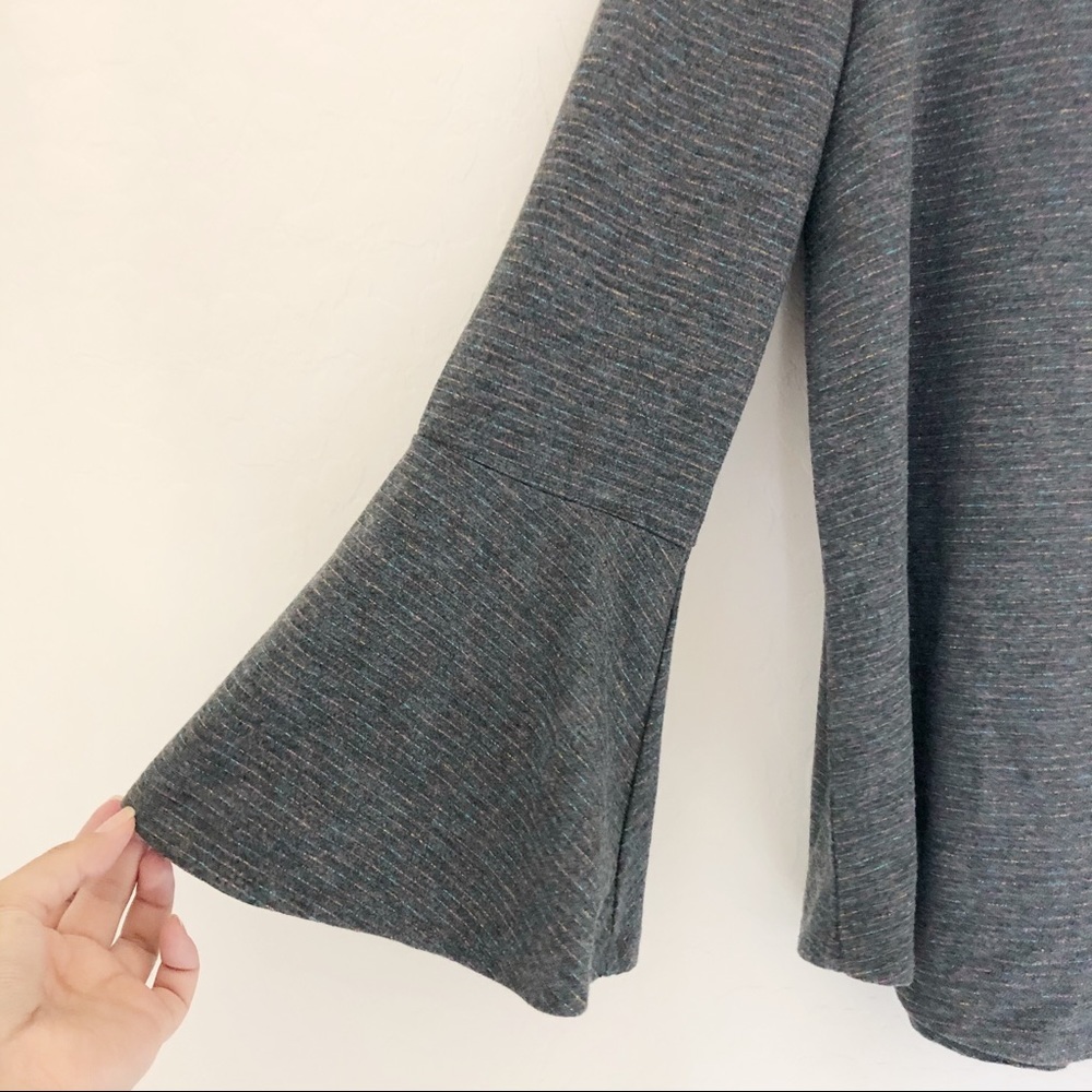 Postmark Anthro Liz Metallic Bell Sleeve Top Small - Picture 5 of 8